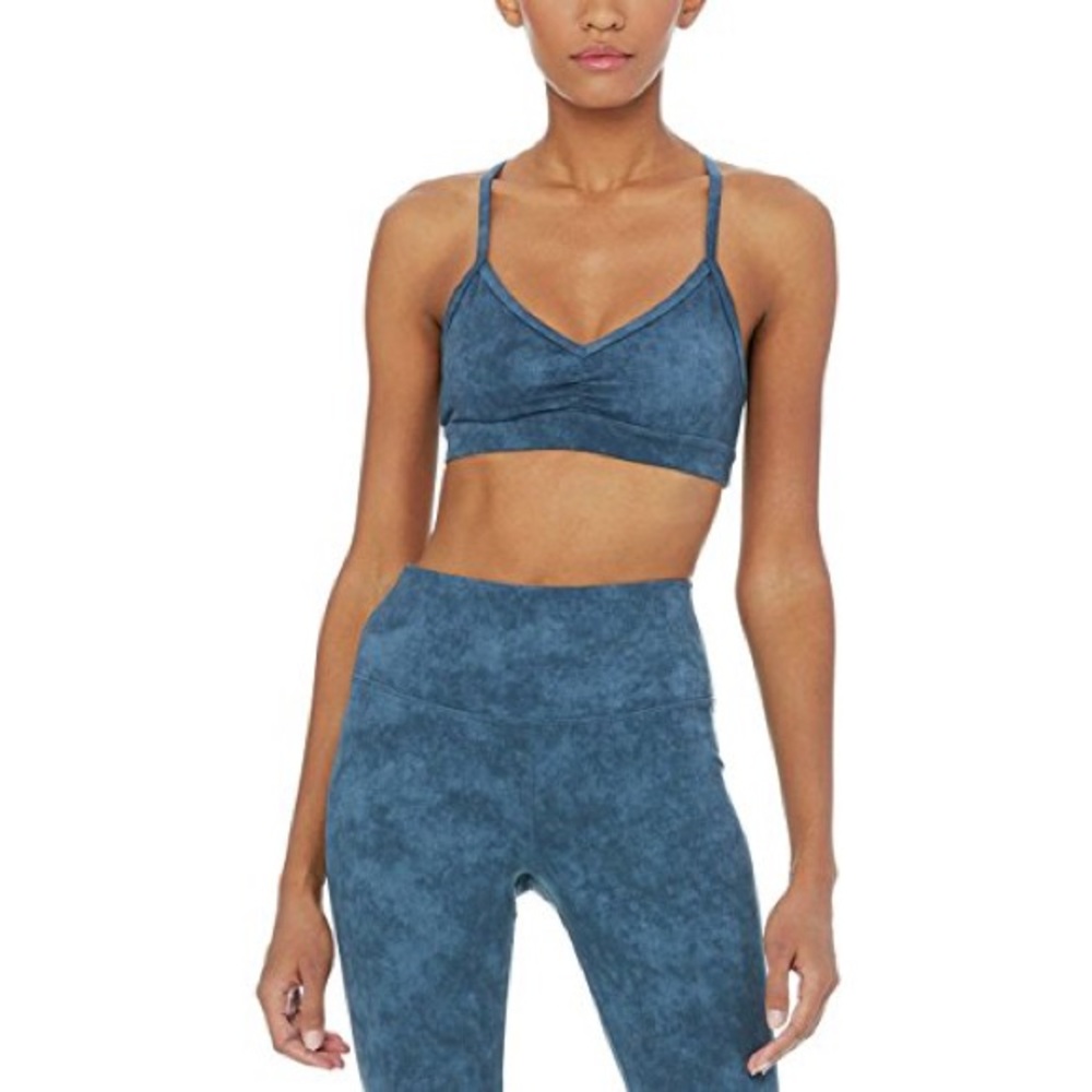 Blue sunny strappy alo yoga bra